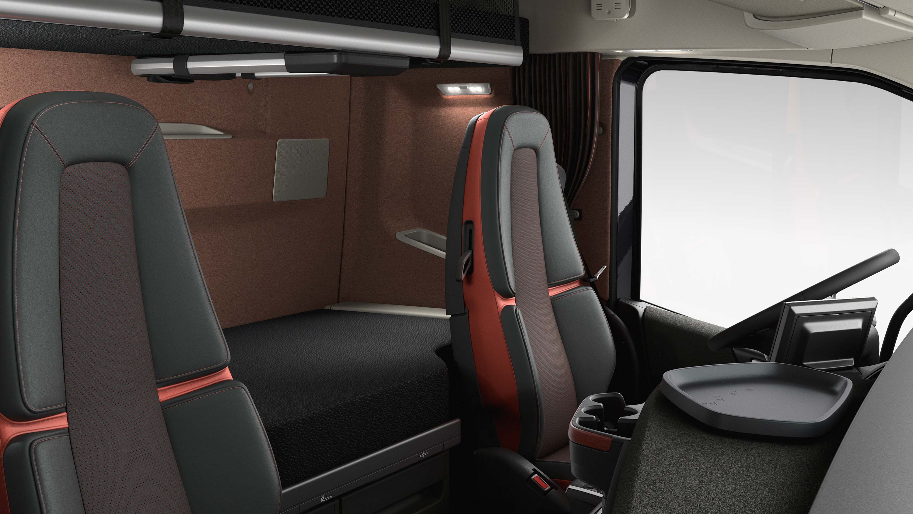 Volvo FH16 ponúka pohodlné vybavenie na odpočinok.