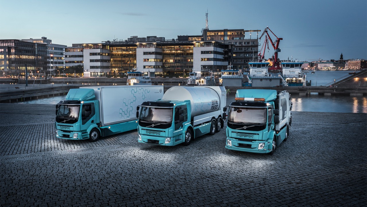 Ponuka elektrických nákladných vozidiel Volvo Trucks